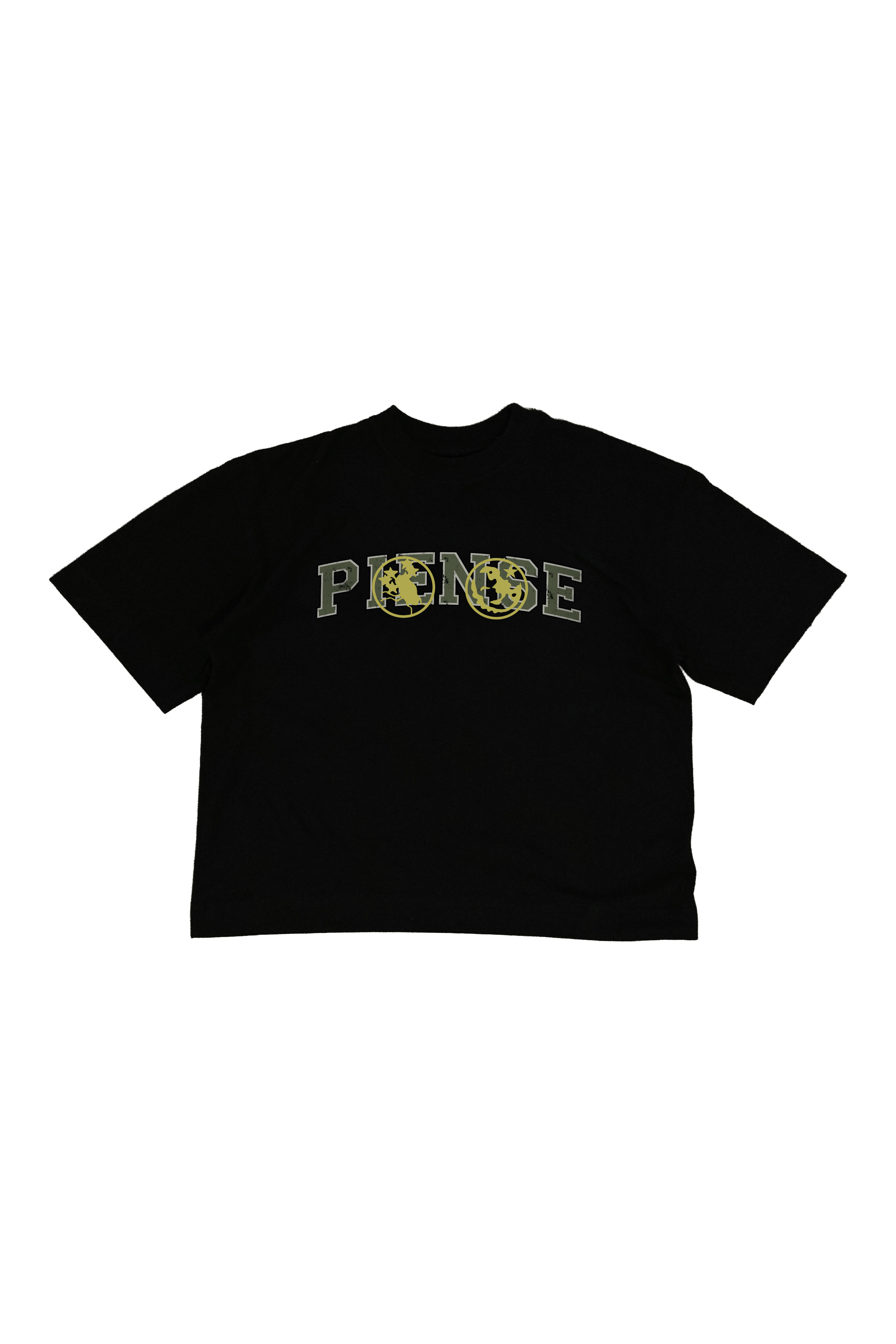Camiseta Piense Preta